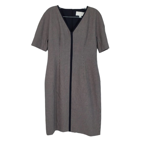 Hugo Boss Daviara V-Neck Sheath Dress Short Sleeves Size 6 US NEW WITH TAGS - Picture 1 of 6